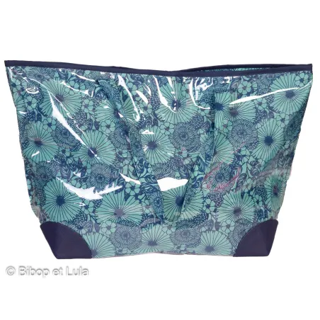 Grand sac cabas Bouquet bleu