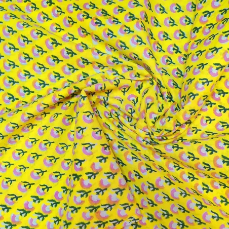 Tissu block print indien PUNE