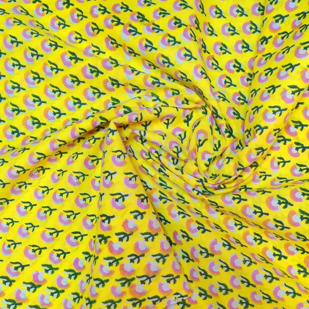 Tissu block print indien PUNE