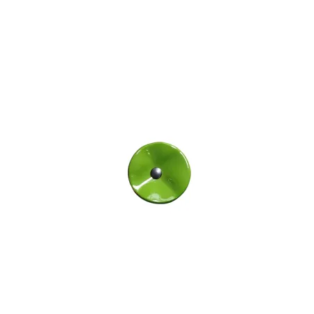 Fleur en verre vert prairie coquelicots - Petit