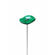 Fleur en verre vert emeraude coquelicots - Petit - Bibop et Lula