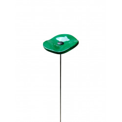 Fleur en verre vert emeraude coquelicots - Petit - Bibop et Lula