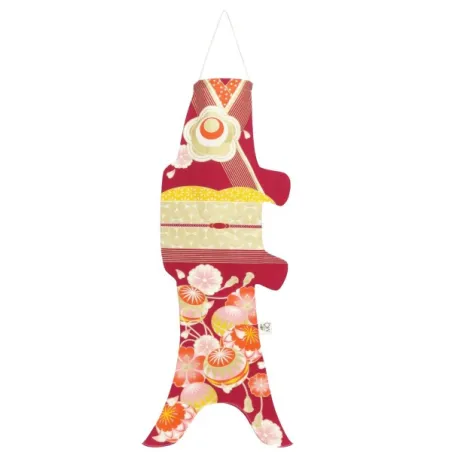 Koinobori kimono Lady