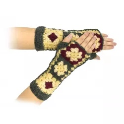 Mitaines crochet Kaki - Bibop et Lula