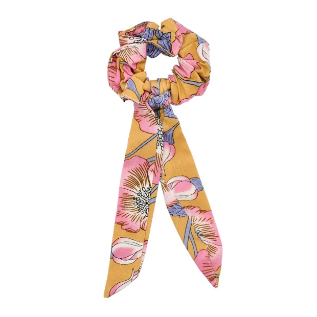 Petit chouchou foulchie Rosetta Yellow
