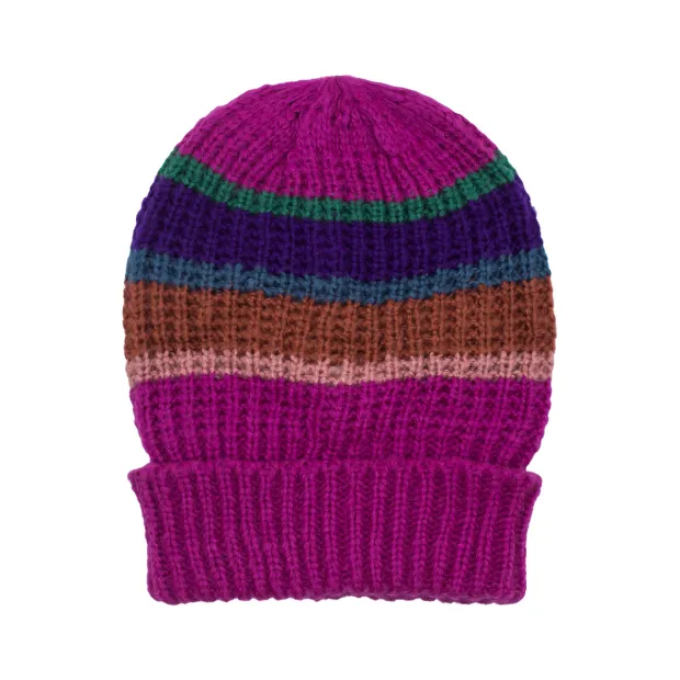 Bonnet laine ajourée Pérou