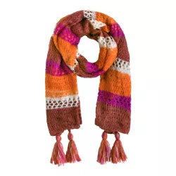 Écharpe rayée en laine Maroc - Bibop et Lula