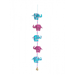 Mobile clochette Eléphant Rose - Bibop et Lula