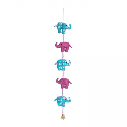 Mobile clochette Eléphant Rose - Bibop et Lula