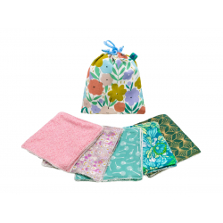 Lot de Lingettes lavables Céleste - Bibop et Lula