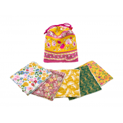 Lot de Lingettes lavables Rose - Bibop et Lula