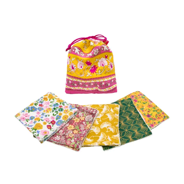 Lot de Lingettes lavables Rose