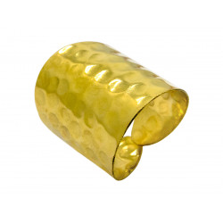 Bague martelée en laiton - Bibop et Lula