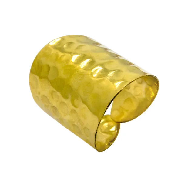 Bague martelée en laiton