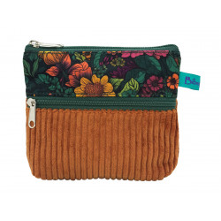 Porte-monnaie deux compartiments velours Esmé - Bibop et Lula