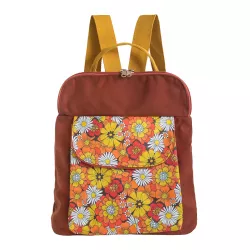 Sac à dos toile Orange blossom - Bibop et Lula