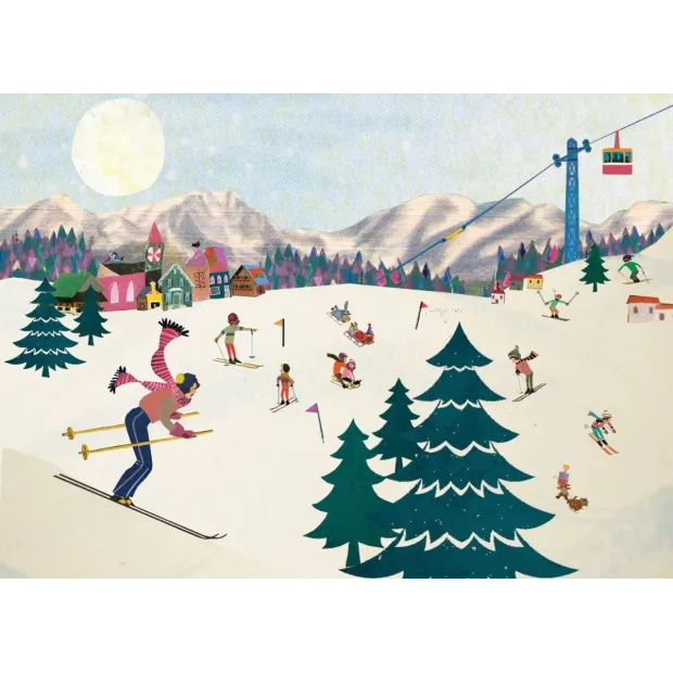 Carte Postale Sport d'hiver