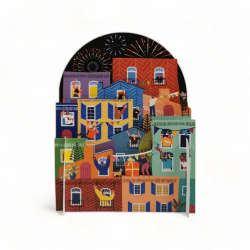3D Pop Up Carte House Party - Bibop et Lula