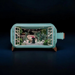 3D Pop Up Carte Cocooning home - Bibop et Lula