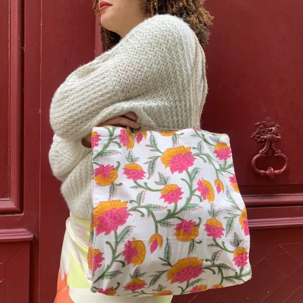 Sac cabas toile de jute Pyaar