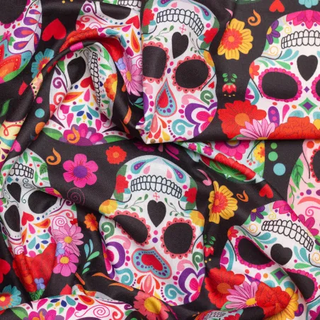 Tissu coton lin La Llorona