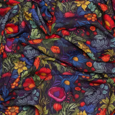 Tissu viscose Valley of flowers