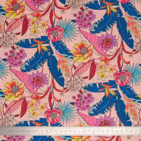 Tissu coton lin La Selva