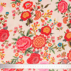Tissu coton lin La Paloma - Bibop et Lula