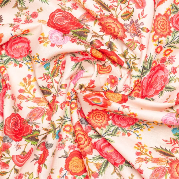 Tissu coton lin La Paloma