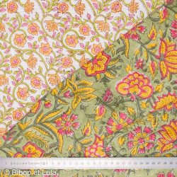 Tissu indien coton matelassé Barapali - Bibop et Lula