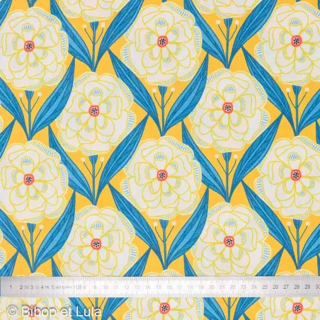 Tissu coton lin Etini