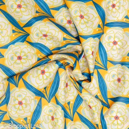 Tissu coton lin Etini