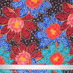Tissu viscose Lotus bloom - Bibop et Lula