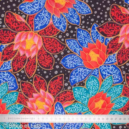 Tissu viscose Lotus bloom