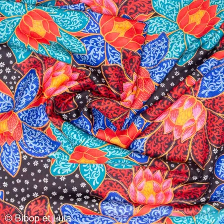 Tissu viscose Lotus bloom