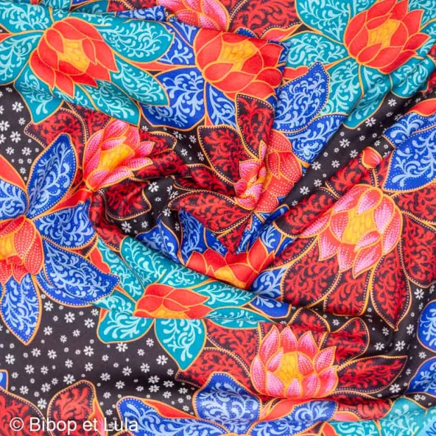 Tissu viscose Lotus bloom
