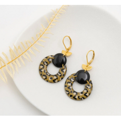 CHARLOTTEboucles d'oreilles "LEOPARD" - Bibop et Lula