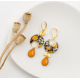 ASTREE boucles d'oreilles "vintage orange" - Bibop et Lula