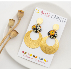 COSMAboucles d'oreilles "VINTAGE ORANGE" - Bibop et Lula