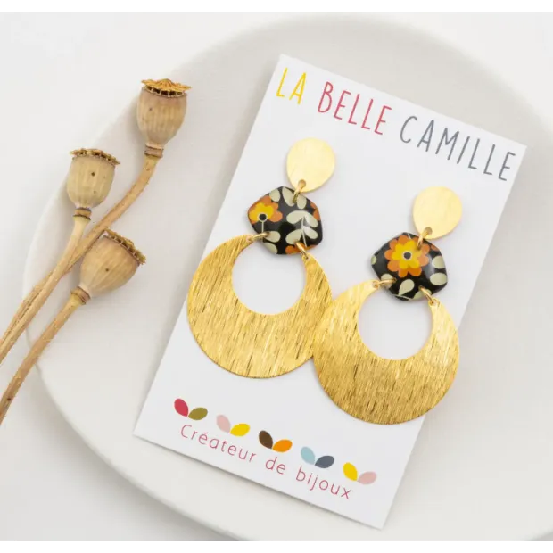 COSMAboucles d'oreilles "VINTAGE ORANGE"