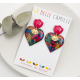 EX VOTO boucles d'oreilles "FOLK HIVER" - Bibop et Lula