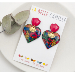 EX VOTO boucles d'oreilles "FOLK HIVER" - Bibop et Lula