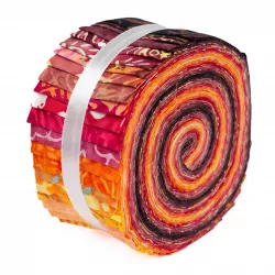 Jelly roll tissu Flammes - Bibop et Lula
