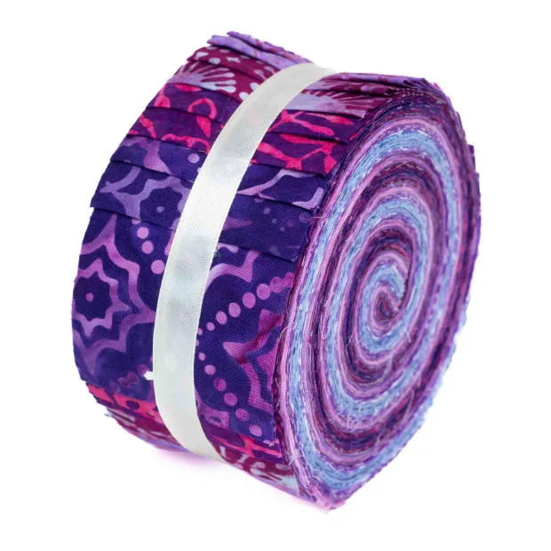 Jelly roll tissu VIOLINE