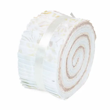 Jelly roll tissu ivoire