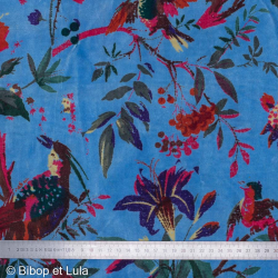 Velours souple Maïna bleu - Bibop et Lula