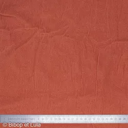 Velours souple uni Terracotta - Bibop et Lula