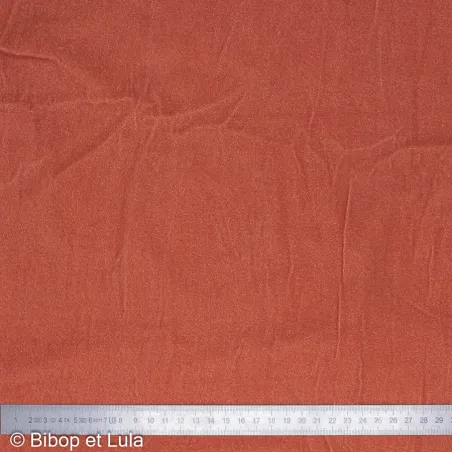 Velours souple uni rose poudré