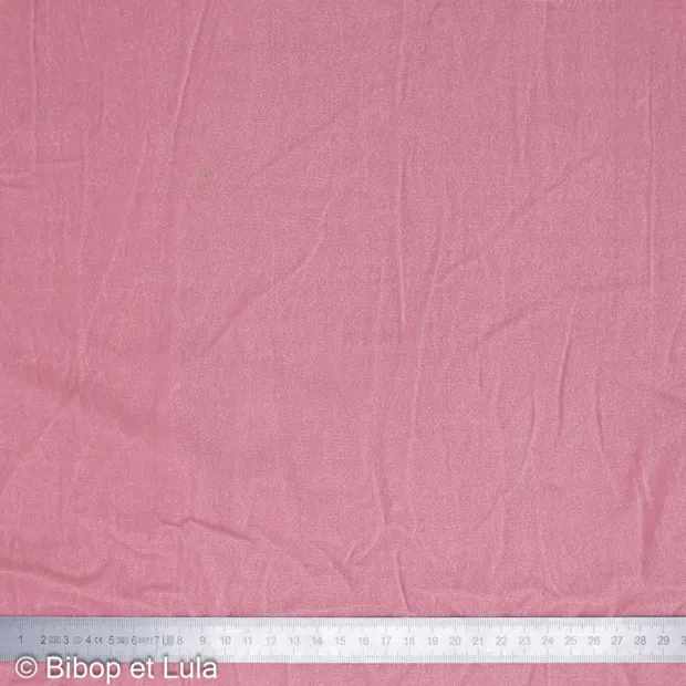 Velours souple uni rose