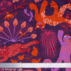 Tissu coton Fauves - Bibop et Lula